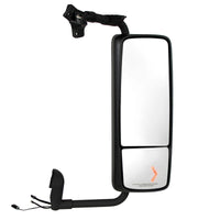 Black Mirror Assembly With LED Turn Signal For 2012 - 2017 Volvo VNL (Driver or Passenger Side)