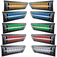 Hood Air Intake Grille With Various Colored LEDs For 2018-2024 Freightliner Cascadia 126 (Driver or Passenger Side)