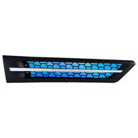 Hood Air Intake Grille With Various Colored LEDs For 2018-2024 Freightliner Cascadia 126 (Driver or Passenger Side)