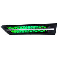 Hood Air Intake Grille With Various Colored LEDs For 2018-2024 Freightliner Cascadia 126 (Driver or Passenger Side)