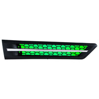 Hood Air Intake Grille With Various Colored LEDs For 2018-2024 Freightliner Cascadia 126 (Driver or Passenger Side)