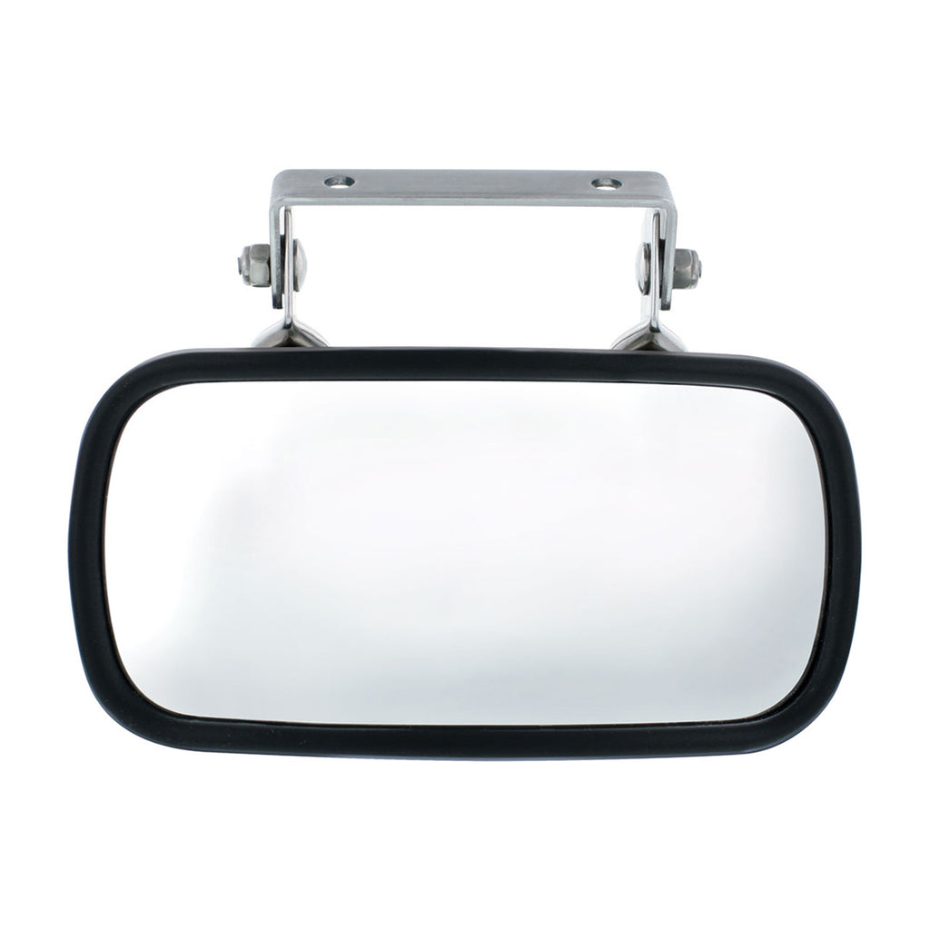 Rectangular 430 Stainless Steel Over Door Convex Mirror With Mounting Bracket