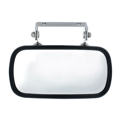 Rectangular 430 Stainless Steel Over Door Convex Mirror With Mounting Bracket