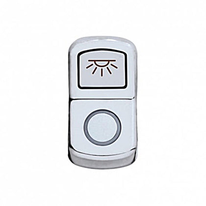 United Pacific -"Cab Light" Chrome Rocker Switch Cover - Plain