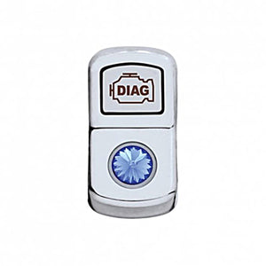 United Pacific - "Diagnostic" Rocker Switch Cover (Various Colored Crystals)