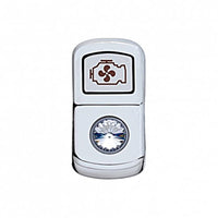 United Pacific - "Engine Fan" Rocker Switch Cover (Various Colored Crystals)