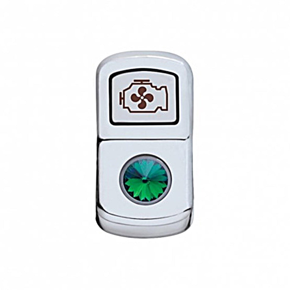United Pacific - "Engine Fan" Rocker Switch Cover (Various Colored Crystals)