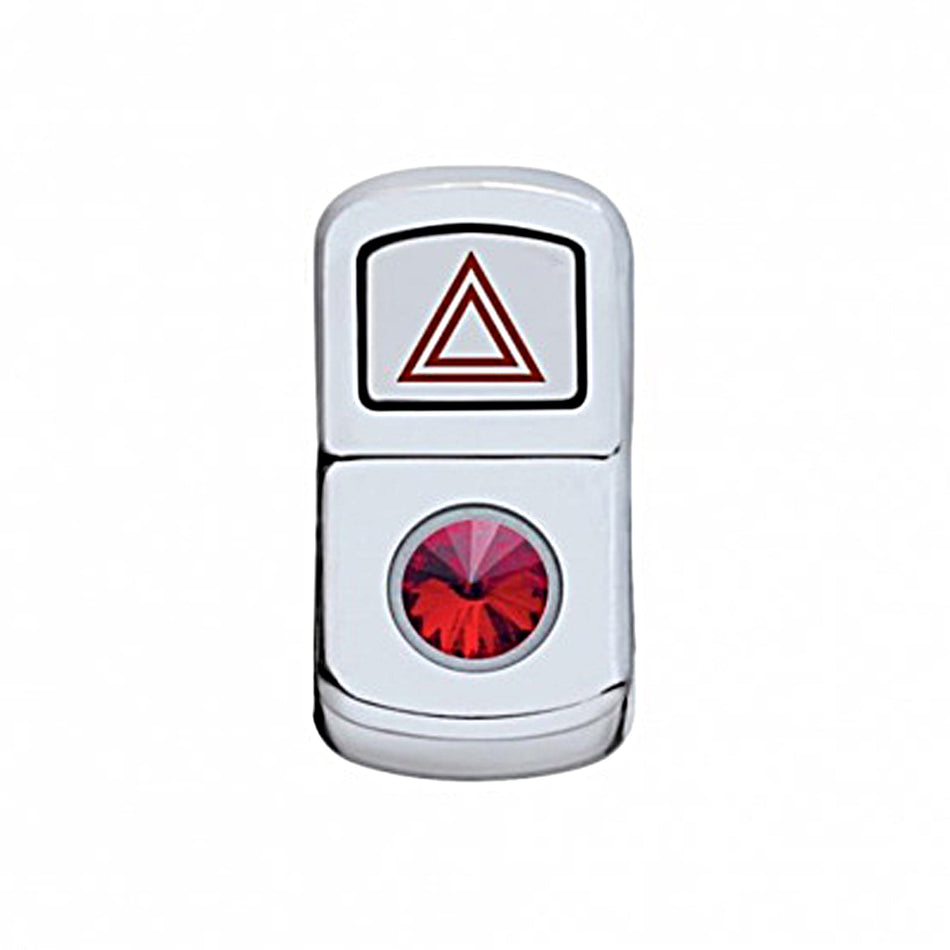 United Pacific - "Hazard" Rocker Switch Cover With Red Crystal