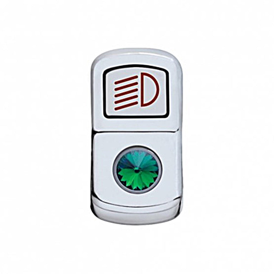 United Pacific - "Headlight" Rocker Switch Cover (Various Colored Crystals)