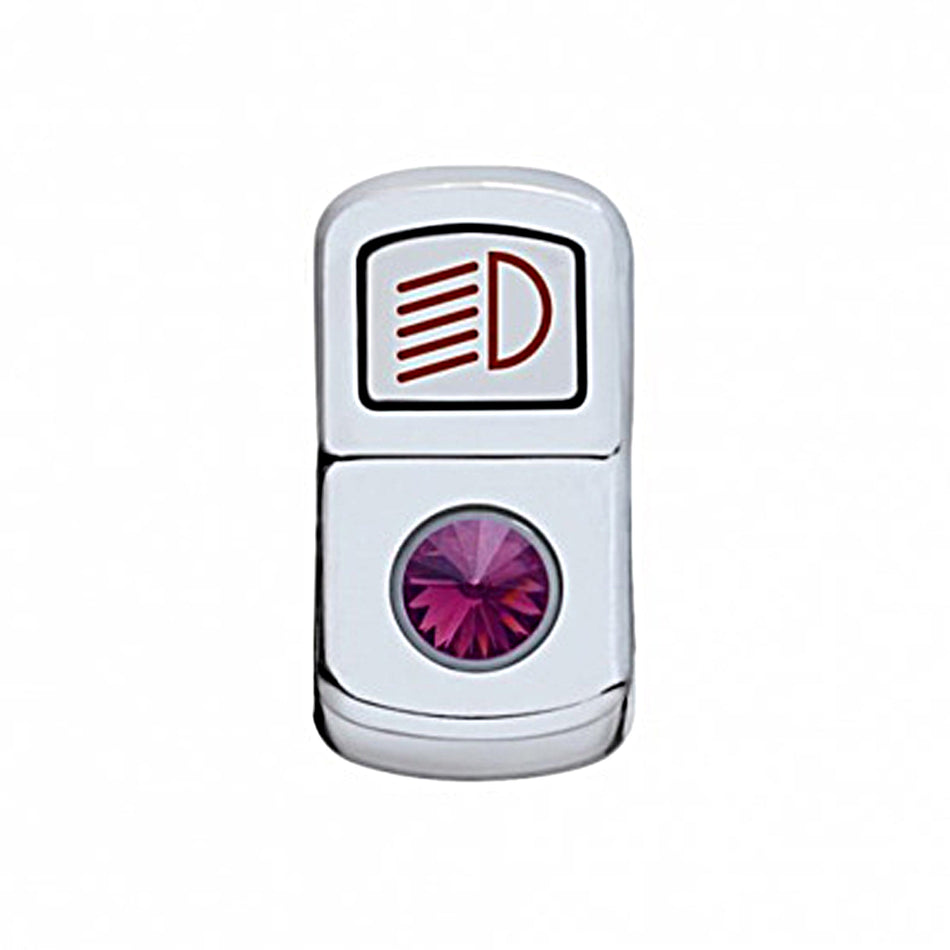 United Pacific - "Headlight" Rocker Switch Cover (Various Colored Crystals)