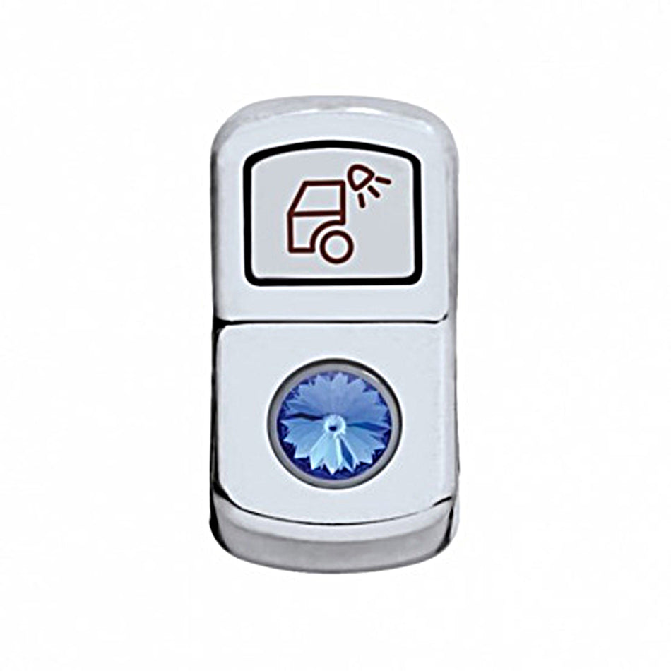 United Pacific - "Load Light" Chrome Rocker Switch Cover (Plain or Various Colored Crystals)