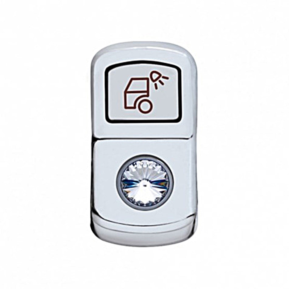 United Pacific - "Load Light" Chrome Rocker Switch Cover (Plain or Various Colored Crystals)
