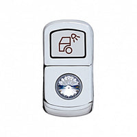 United Pacific - "Load Light" Chrome Rocker Switch Cover (Plain or Various Colored Crystals)