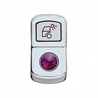United Pacific - "Load Light" Chrome Rocker Switch Cover (Plain or Various Colored Crystals)