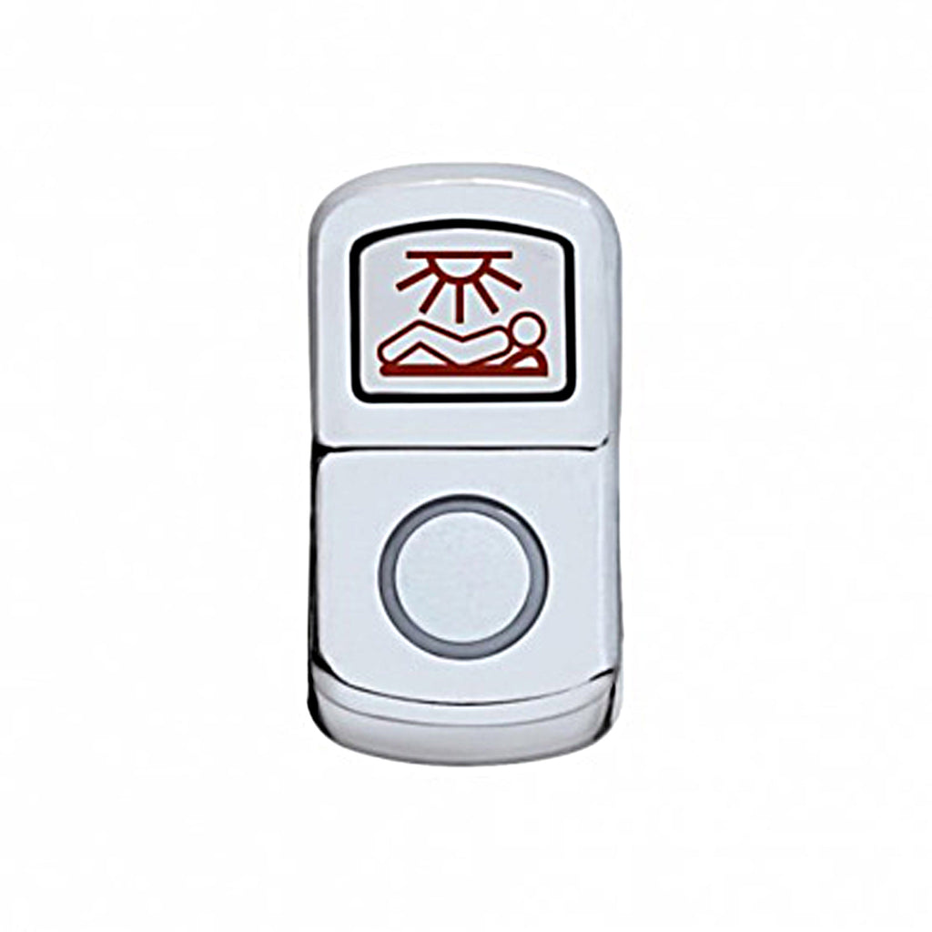 United Pacific - "Sleeper Light" Chrome Rocker Switch Cover (Plain)