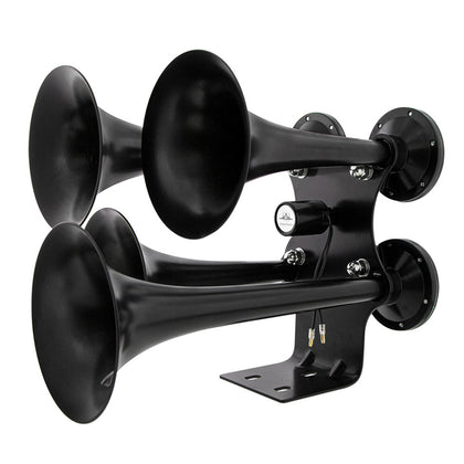 United Pacific - Black 4 Trumpets Air Powered Train Horn - Competition Series