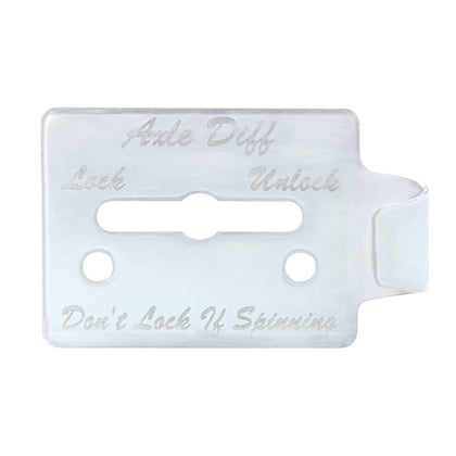 United Pacific - Stainless Steel Switch Guard Plate For Peterbilt 359 - Axle Differential