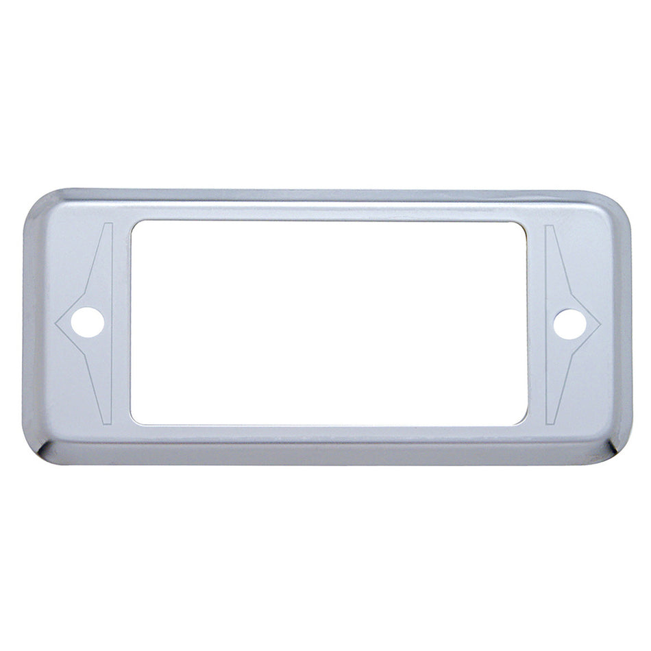 United Pacific - Etched Stainless "A" Panel Pocket Cover for Peterbilt