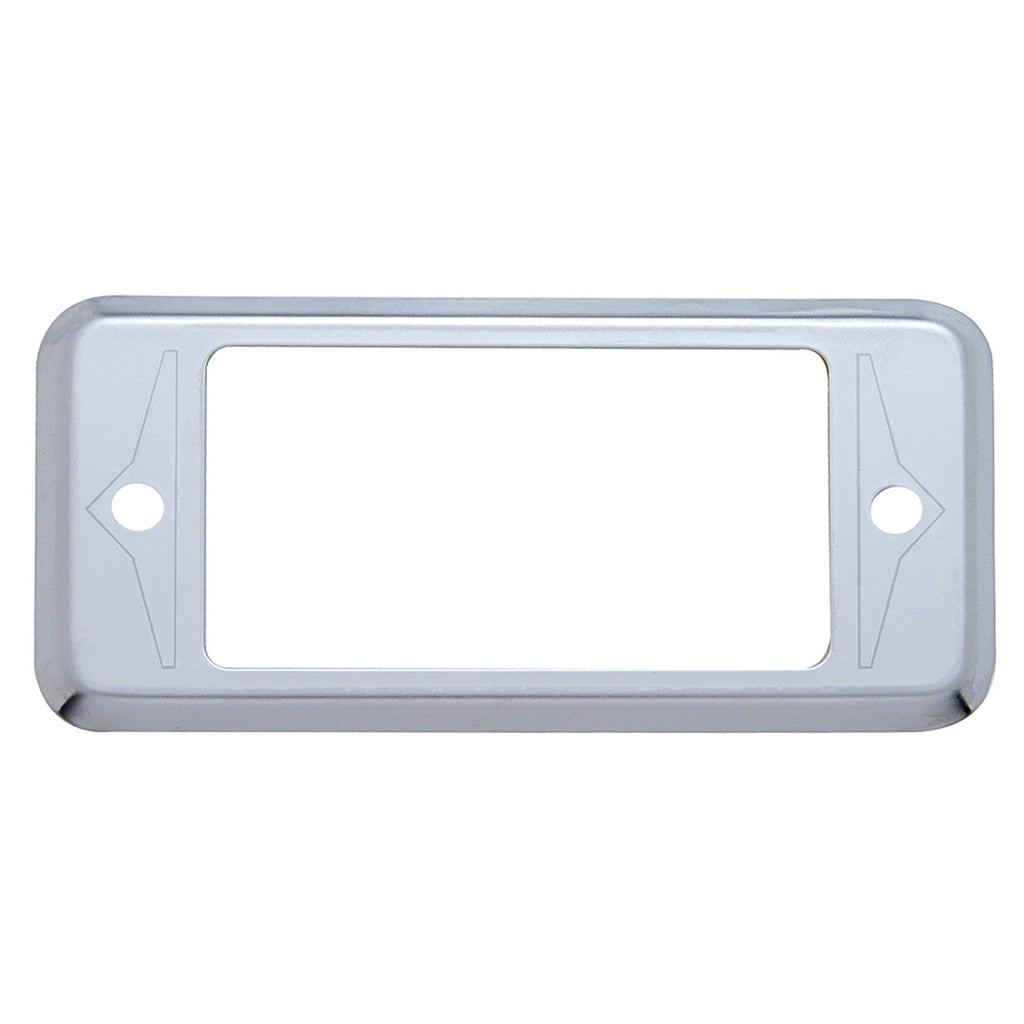 United Pacific - Etched Stainless "A" Panel Pocket Cover for Peterbilt