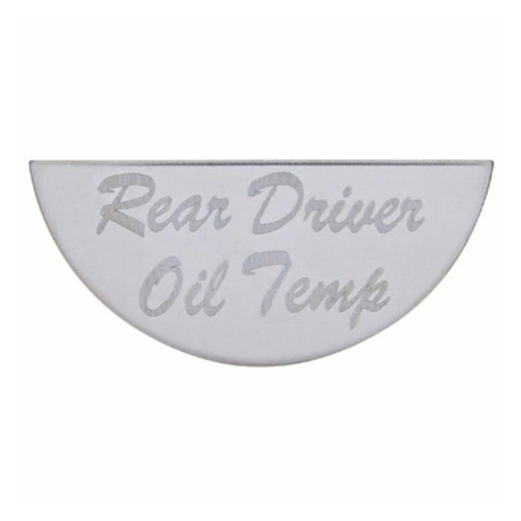 United Pacific - Gauge Plate For Peterbilt - Rear Driver Oil Temp