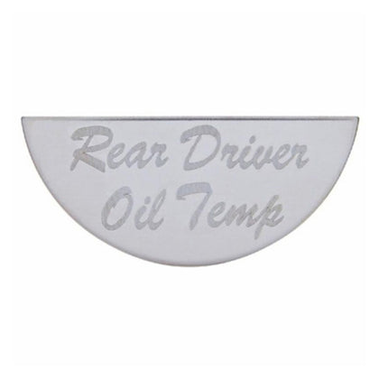 United Pacific - Gauge Plate For Peterbilt - Rear Driver Oil Temp