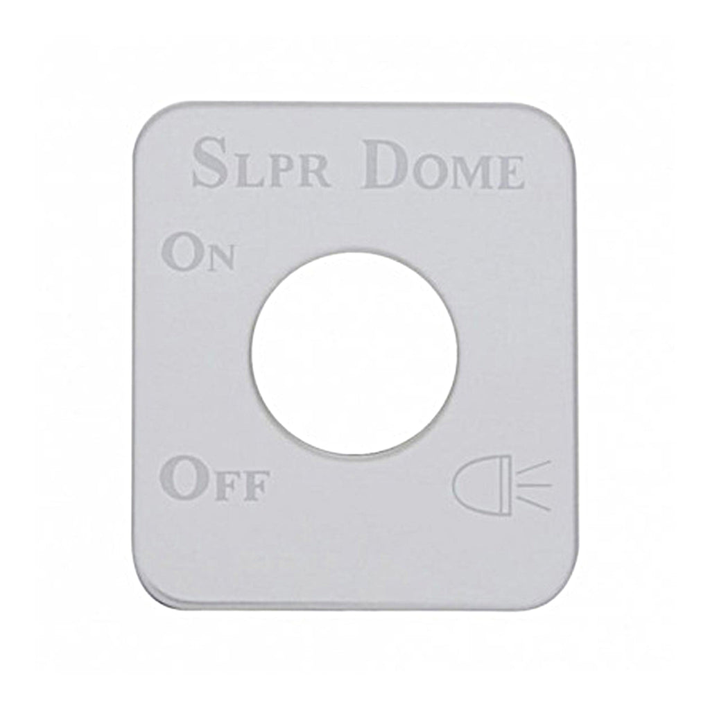 United Pacific - Stainless Steel Switch Name Plate For Kenworth - Sleeper Dome