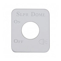 United Pacific - Stainless Steel Switch Name Plate For Kenworth - Sleeper Dome