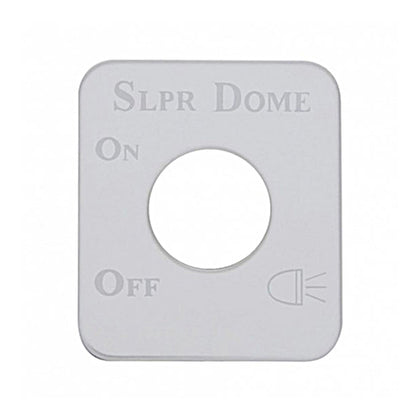 United Pacific - Stainless Steel Switch Name Plate For Kenworth - Sleeper Dome