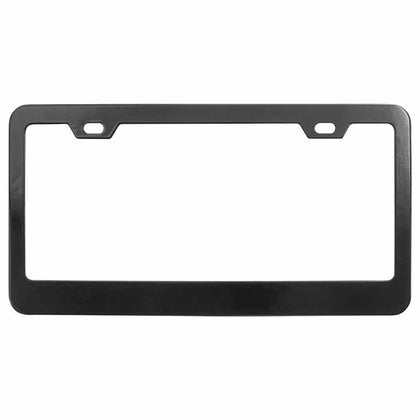 United Pacific - Black Wide Bottom 2 Hole License Plate Frame