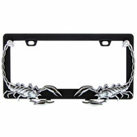 United Pacific - Scorpion License Plate Frame - Chrome & Black