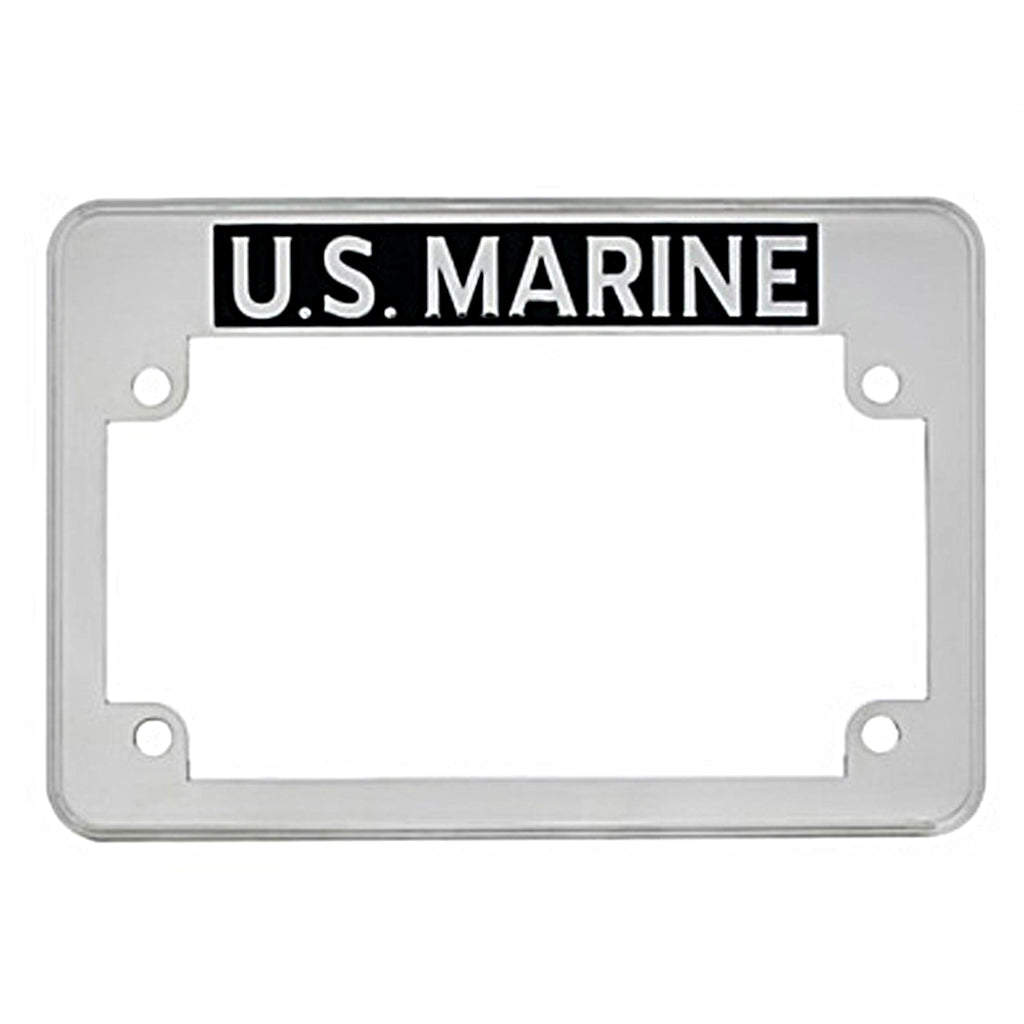 United Pacific - "U.S. Marine" Motorcycle License Plate Frame