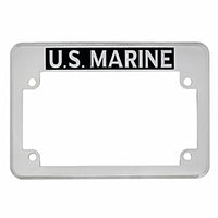 United Pacific - "U.S. Marine" Motorcycle License Plate Frame