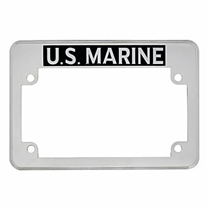 United Pacific - "U.S. Marine" Motorcycle License Plate Frame