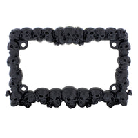 United Pacific - Skull Motorcycle License Plate Frame - Black