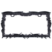 United Pacific - Tribal Flame License Plate Frame - Black