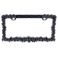 United Pacific - Skull License Plate Frame - Black