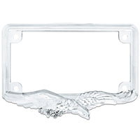 United Pacific - Eagle Motorcycle License Plate Frame - Chrome