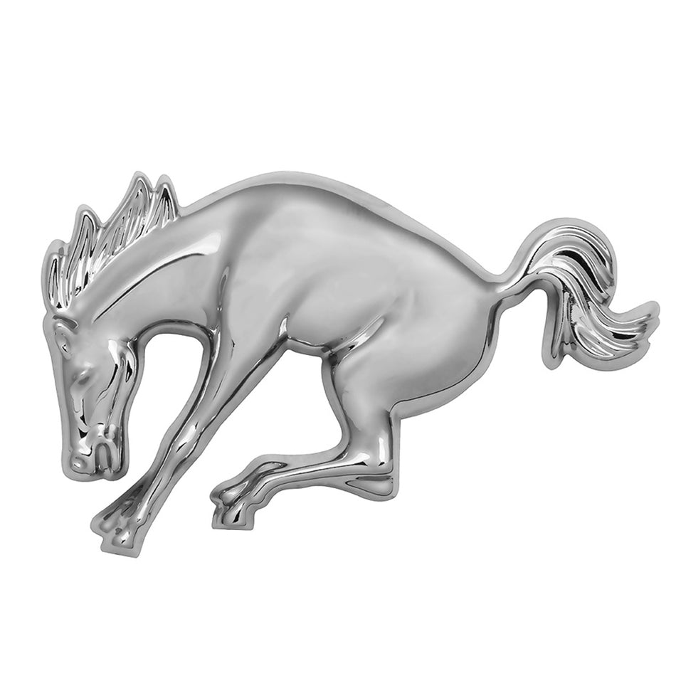 United Pacific - Plastic Bucking Horse Emblem - Chrome or Matte Black