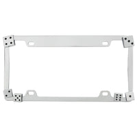 United Pacific - Dice License Plate Frame - Chrome