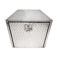 United Pacific - 24"L X 18"W X 18"H Aluminum Diamond Plate Tool Box