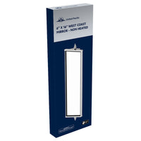 United Pacific - 6" X 16" 430 Stainless Steel West Coast Mirror - Non Heated