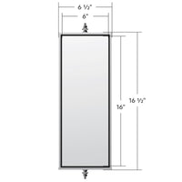 United Pacific - 6" X 16" 430 Stainless Steel West Coast Mirror - Non Heated