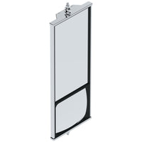 United Pacific - 6" X 16" 430 Stainless Steel West Coast Mirror With Convex Lower Mirror - Non Heated