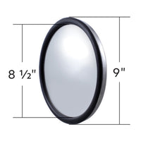 United Pacific - 8-1/2" 430 Stainless Steel 150R Convex Mirror