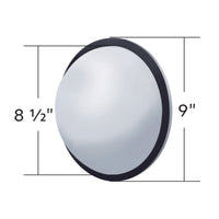 United Pacific - 8-1/2" 430 Stainless Steel Full Dome Convex Mirror