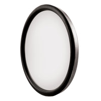 8-1/2" 430 Stainless Steel Heated 320R Convex Mirror - Centered or Offset Mounting Stud