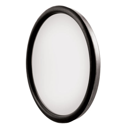 8-1/2" 430 Stainless Steel Heated 320R Convex Mirror - Centered or Offset Mounting Stud