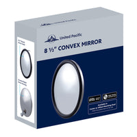 8-1/2" 430 Stainless Steel Heated 320R Convex Mirror - Centered or Offset Mounting Stud