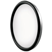 8-1/2" 430 Stainless Steel Heated 320R Convex Mirror - Centered or Offset Mounting Stud