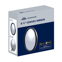 8-1/2" 430 Stainless Steel Heated 320R Convex Mirror - Centered or Offset Mounting Stud